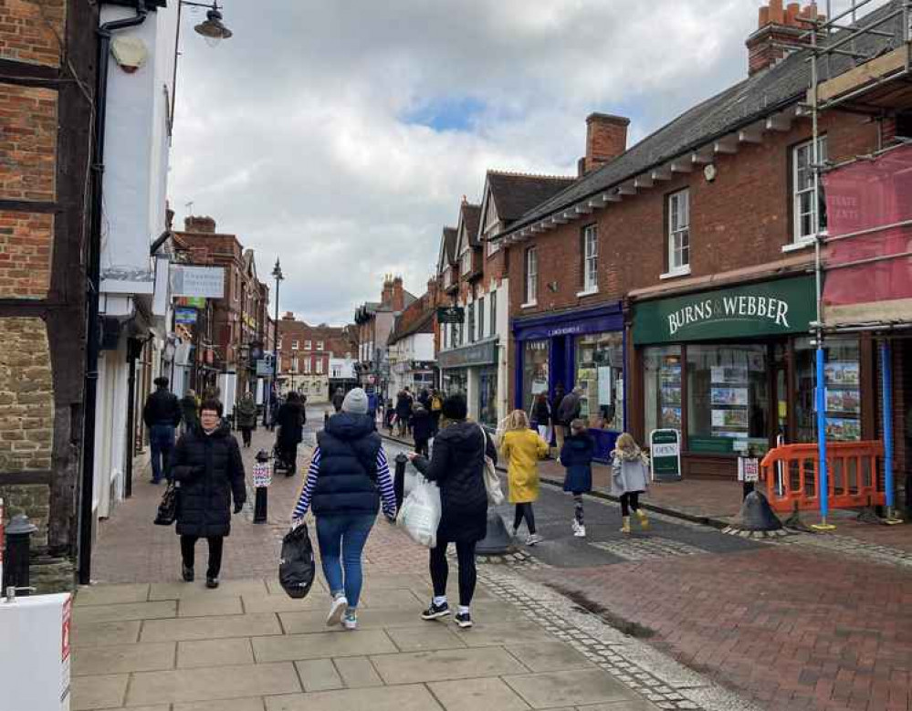 Shoppers were keen to get back to the High Street.