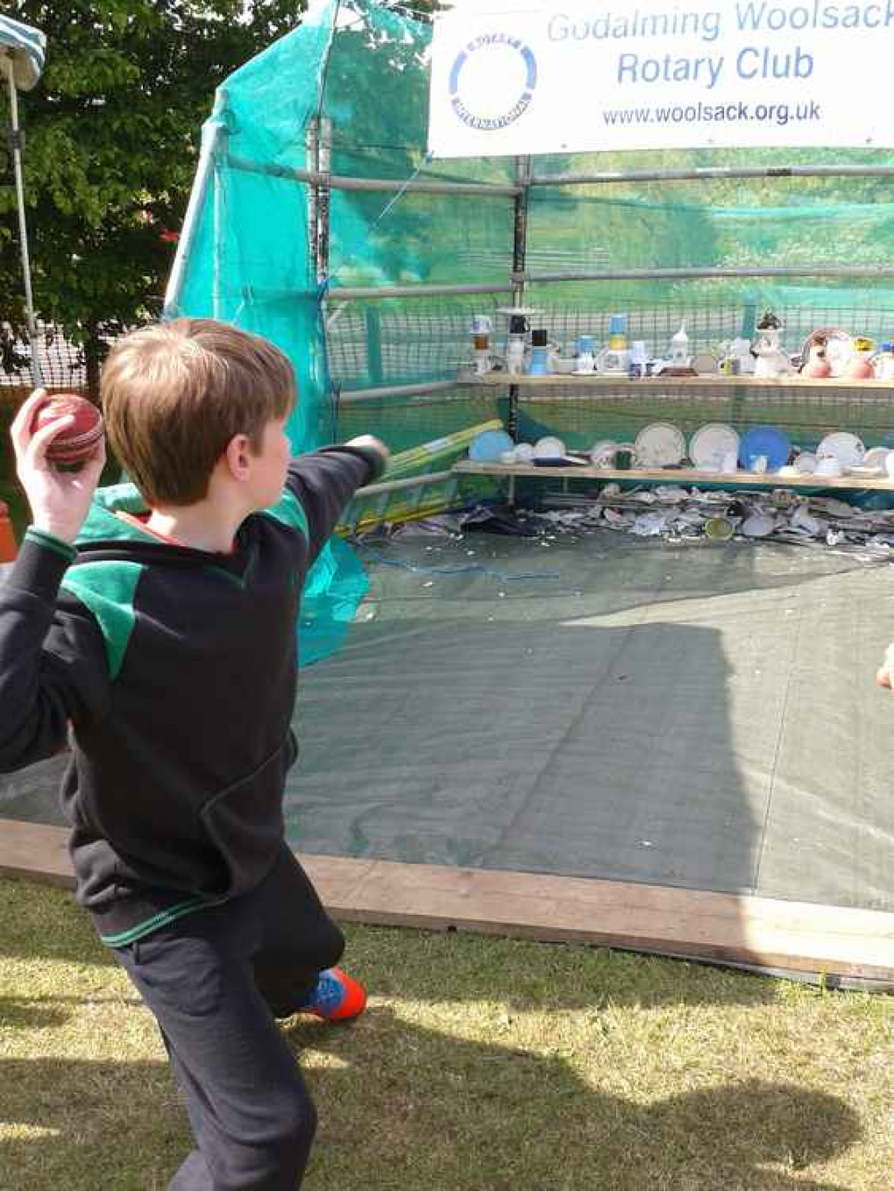 Having a smashing time at the Godalming Town Show.