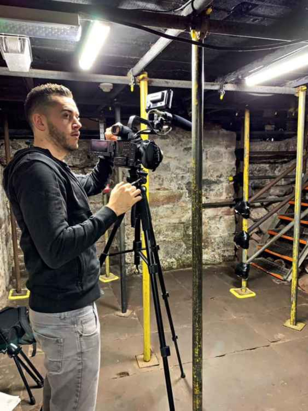 Danny filming The Haunted Hunts Danny filming The Haunted Hunts