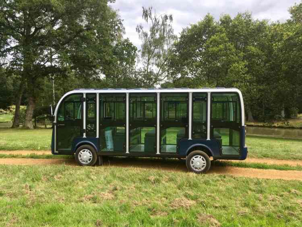 Belvoir Castle's new eco-friendly electric bus