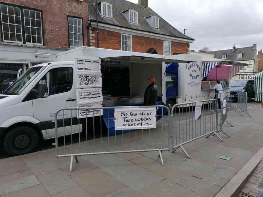 The fish stall warns of problems ahead