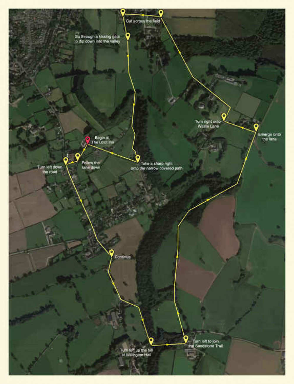 A map of your route A map of your route