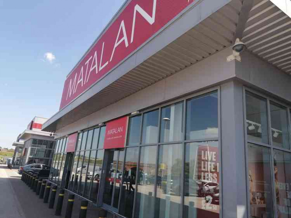 The Matalan store in  Grantham yesterday (Saturday)