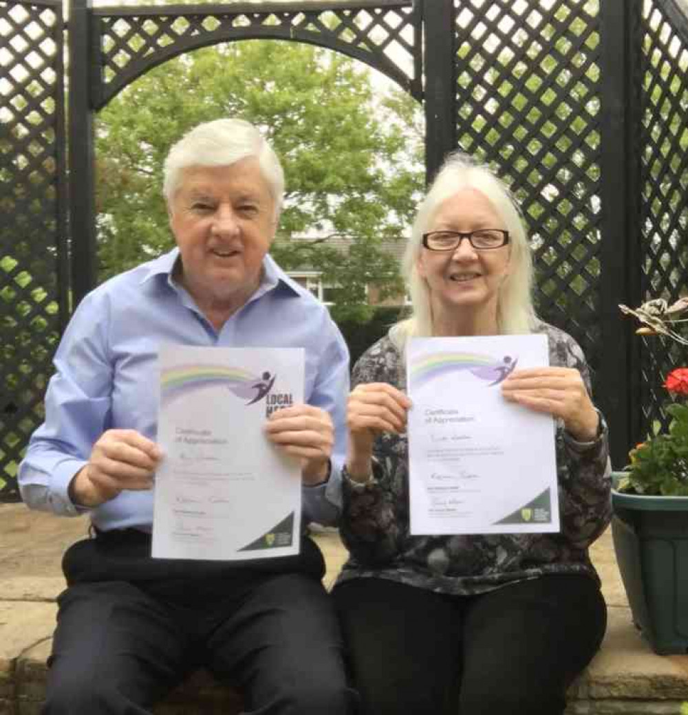 Grantham councillors Ray and Linda Wootten, Local Heroes nominated for their commitment and community spirit