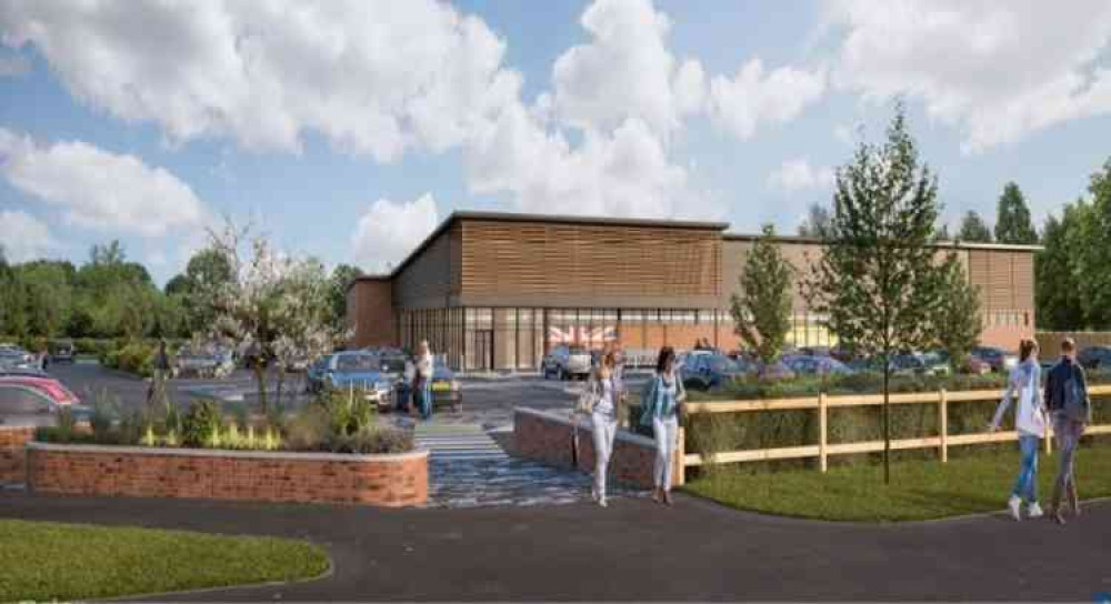 Artist's impression of the revised Aldi store