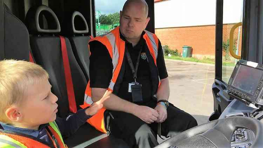 Max with Street Scene supervisor Mark Miller