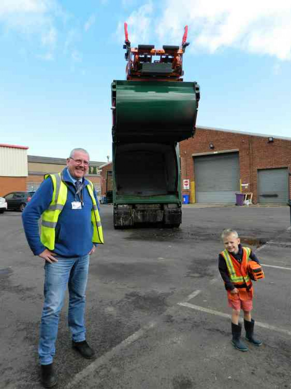 Max with Coun Dr Peter Moseley