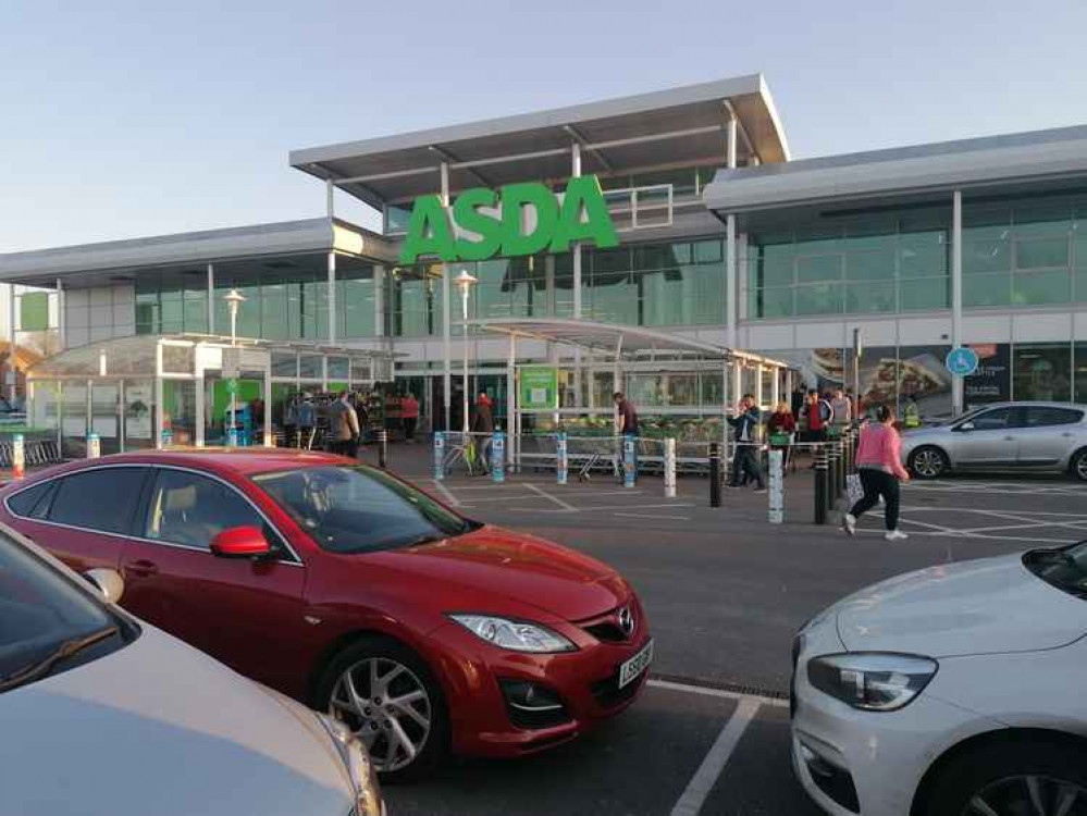 Grantham's Asda earlier on in the pandemic