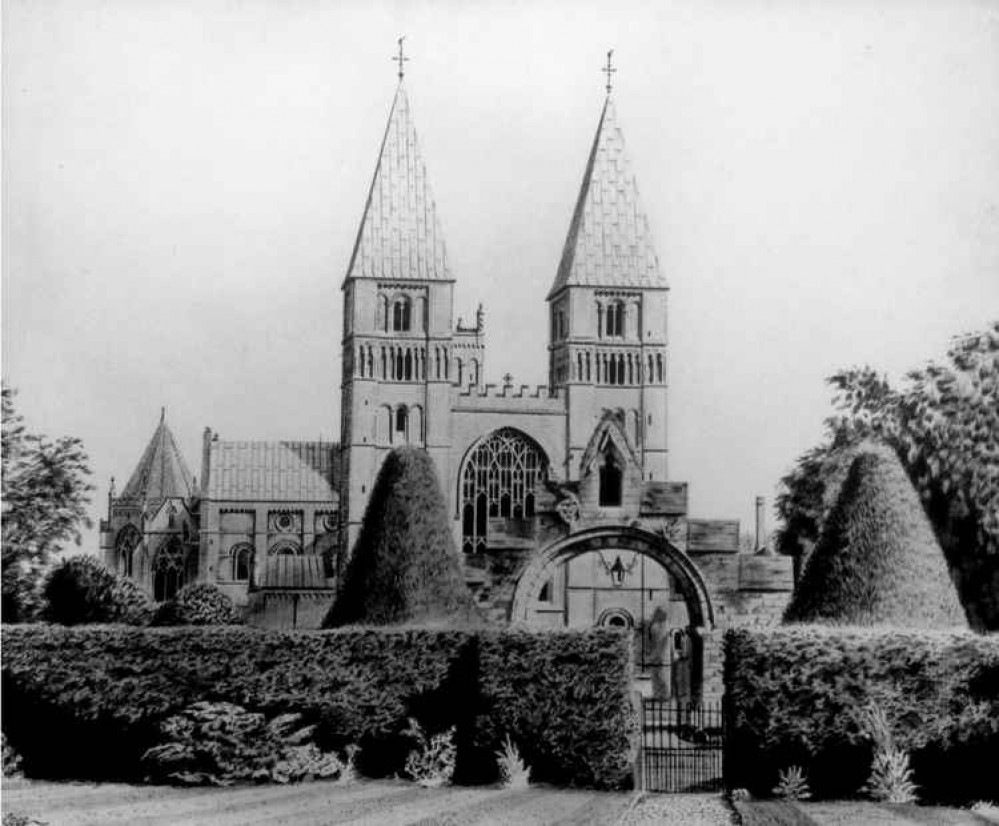 A Drawing of Southwell Minster.