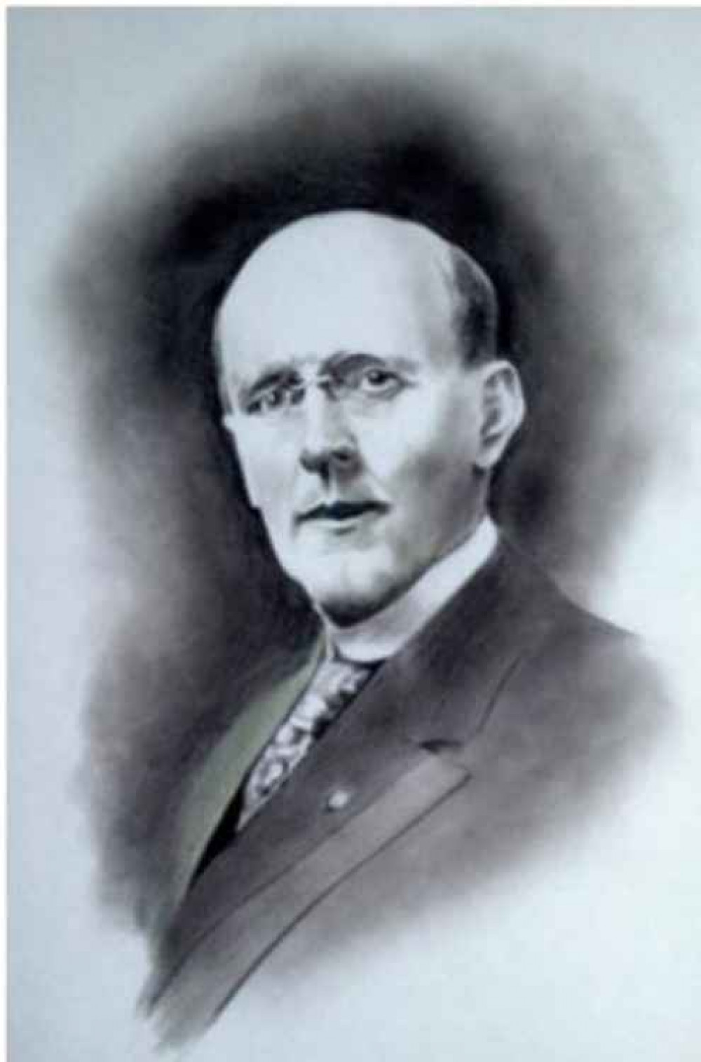 A drawing of Paul Harris, Founder of the Rotary Club.