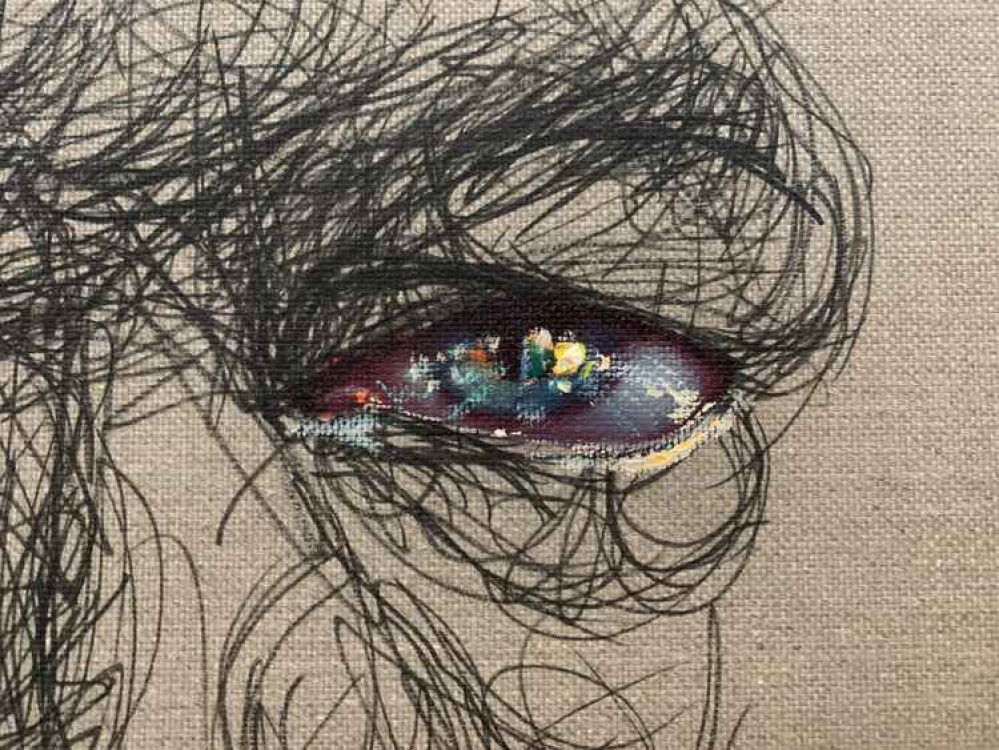 Shamma's steely eyes stare out of her images Shamma's steely eyes stare out of her images