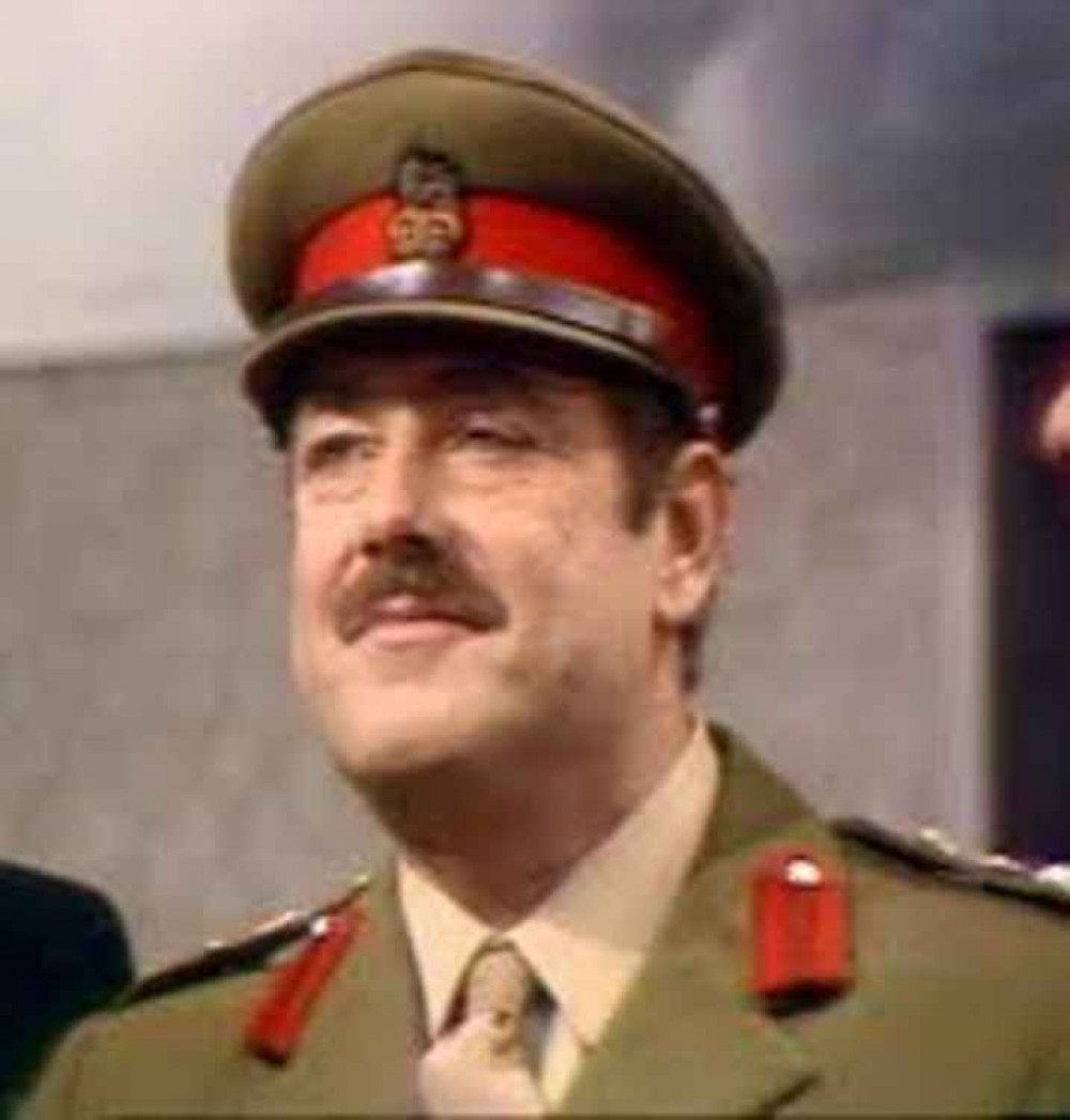 Patrick Newell as Colonel Faraday in Doctor Who's 'Android Invasion'