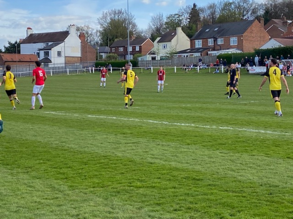 Hucknall Town were beaten 4-0 but still remain on course to secure a play-off place. Photo Credit: Tom Surgay.