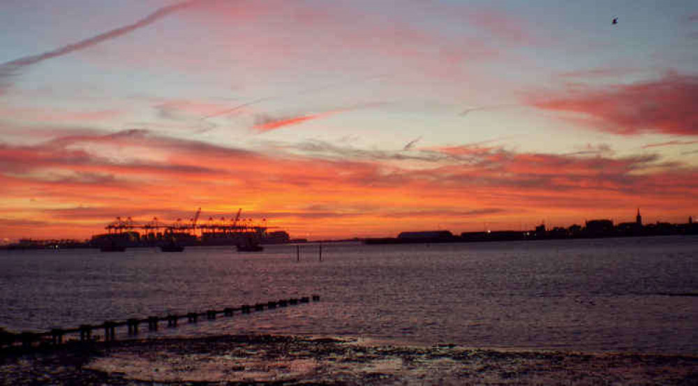 Sunset at the docks