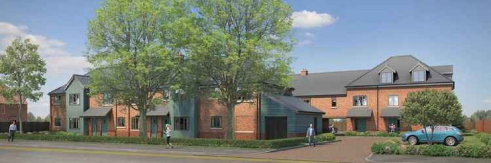 An artist's impression of Angel Court in Hadleigh