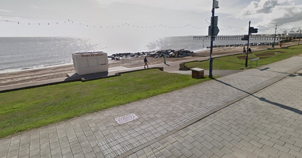 Al fresco dining space on Felixstowe seafront