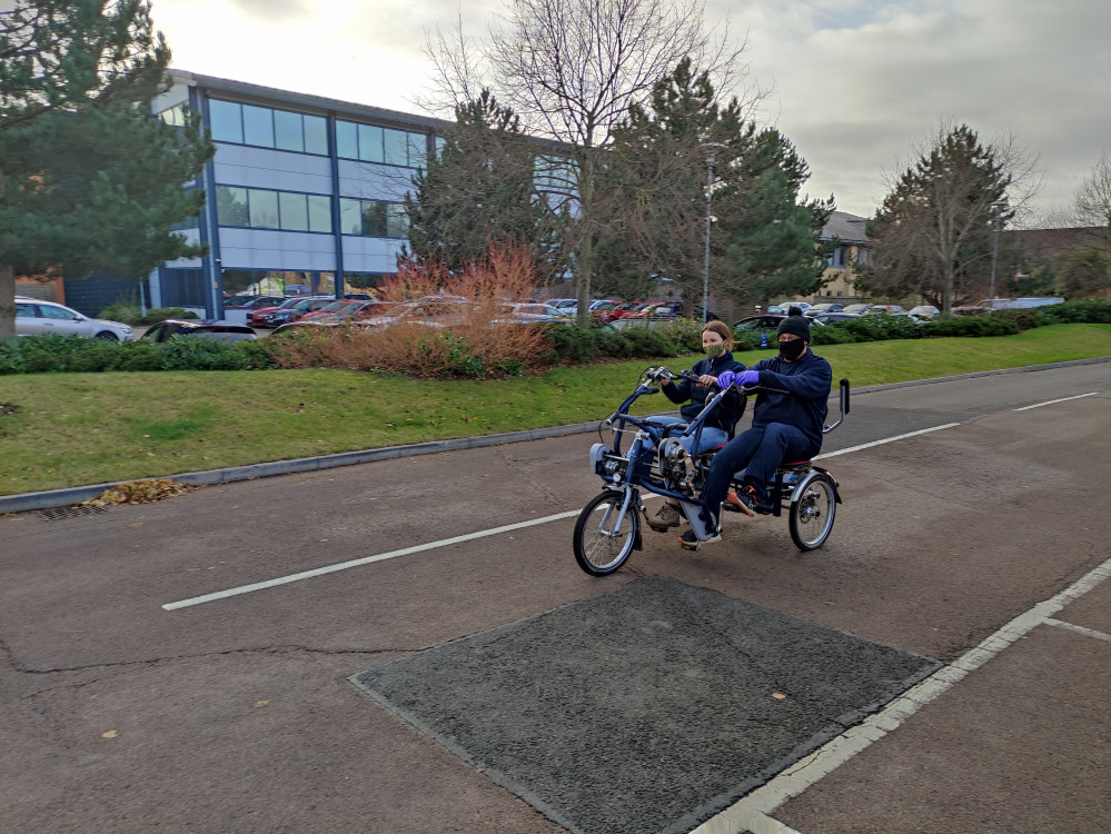 Kate has launched a crowdfuner to help raise funds for the bike for the pilot scheme Kate has launched a crowdfuner to help raise funds for the bike for the pilot scheme