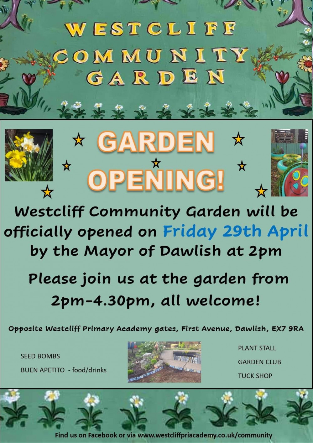 Westcliff Community Garden will be officially opened by the mayor of Dawlish this month