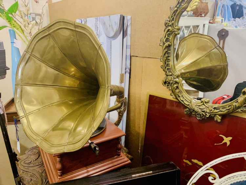 An old gramophone An old gramophone