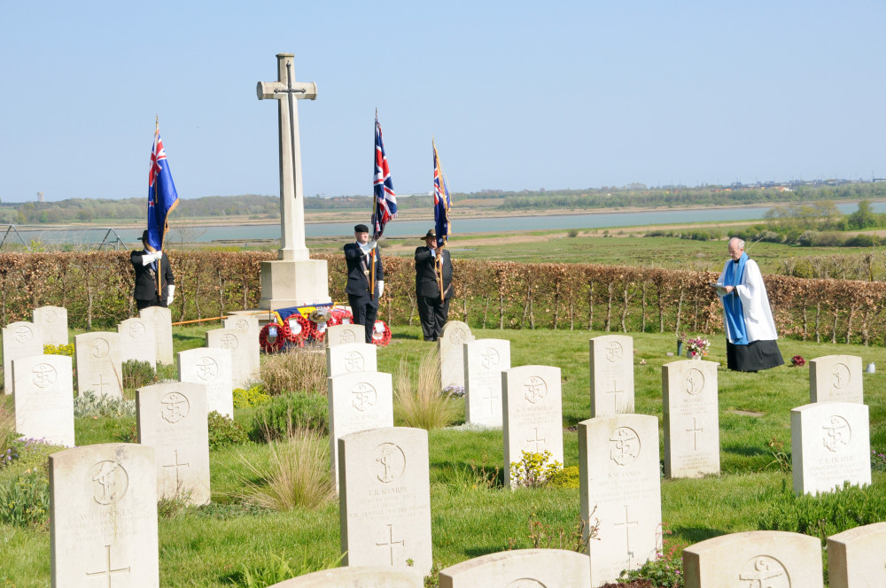 Andrew Coulson led the service today (Picture credit: Peninsula Nub News)