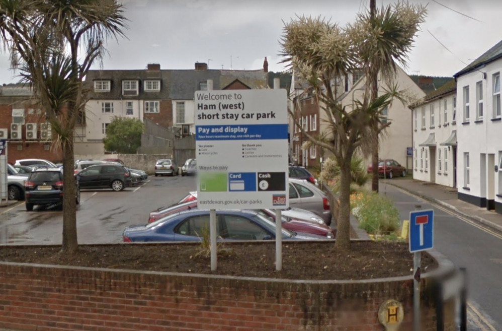 Ham West Car Park, Sidmouth (Google Maps)