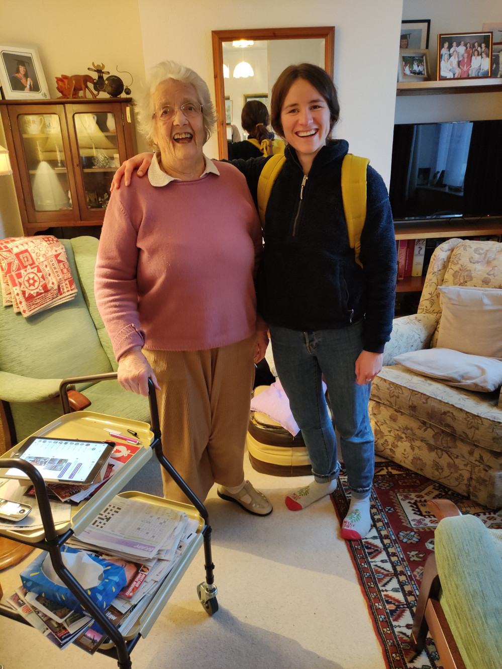 Kate with her grandmother, Stella Geach 