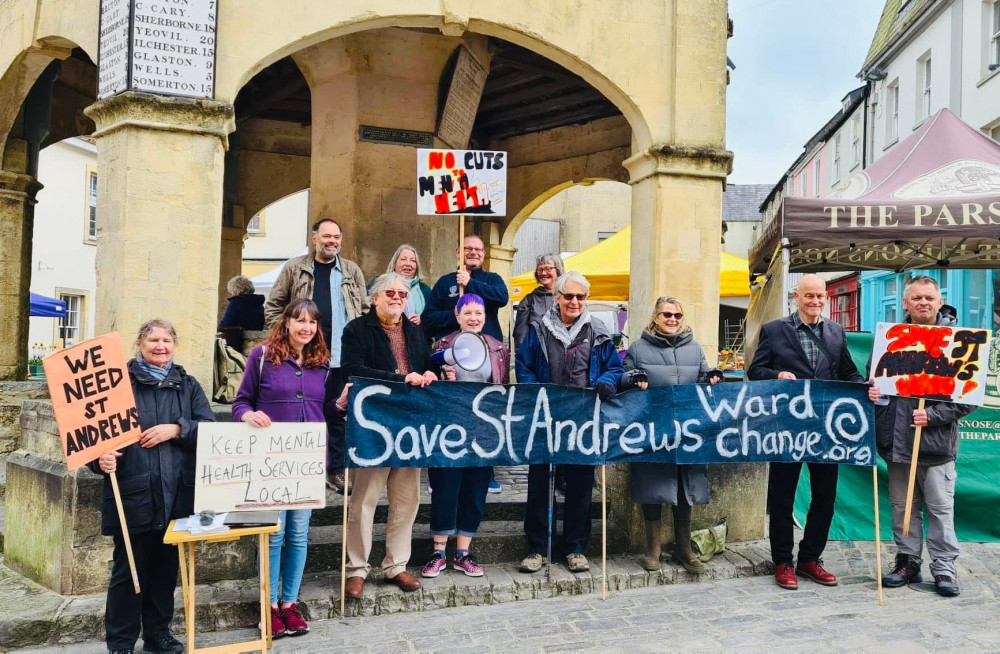 Campaigning against the closure - out in Shepton Mallet