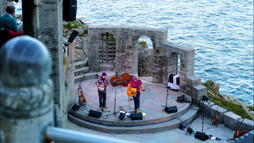 Folk songs and shanties with a splice of bluegrass.