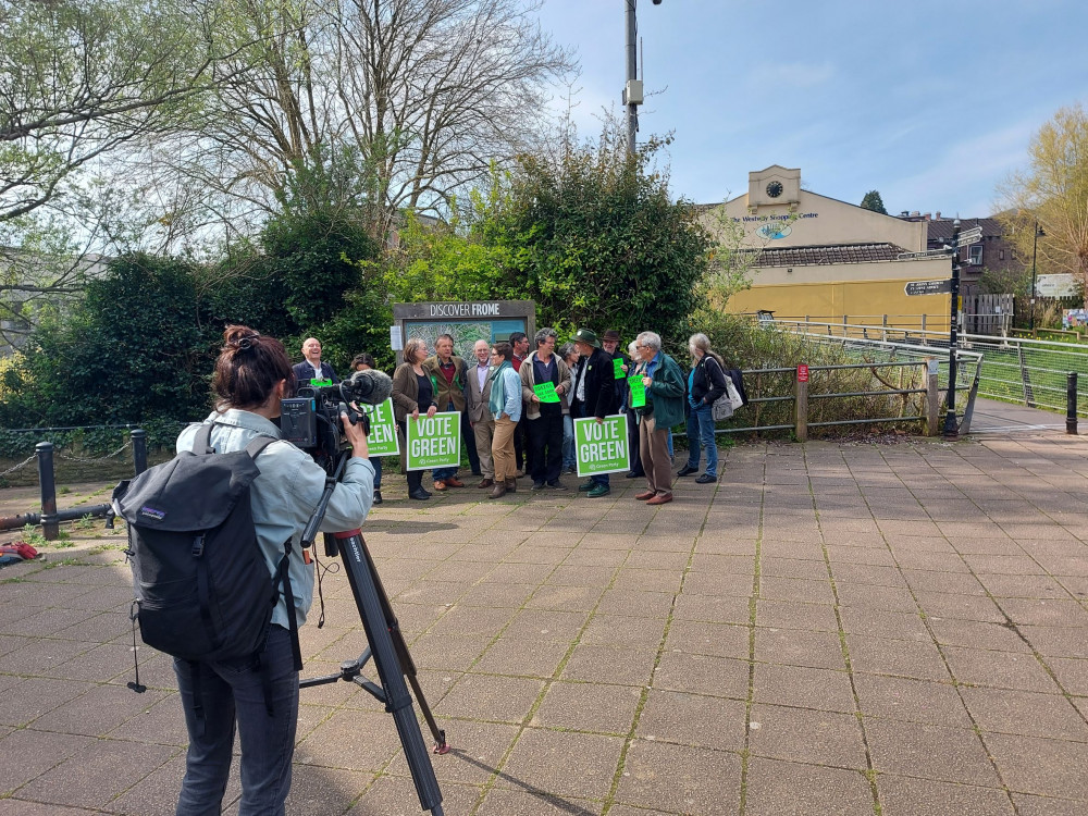 Campaign trail last week in Frome for The Green Party