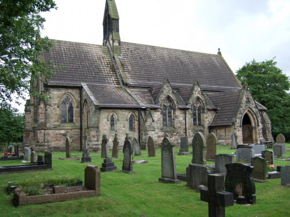 St Michael's Church on Giantswood Lane, Hulme Walfield, near to where hundreds of houses will crop up in the coming years. It is a Grade II listed building. (Image CC 2.0 Unchanged Gethin Evans / St Michael's Church / CC BY-SA 2.0 bit.ly/3vqTZm6)