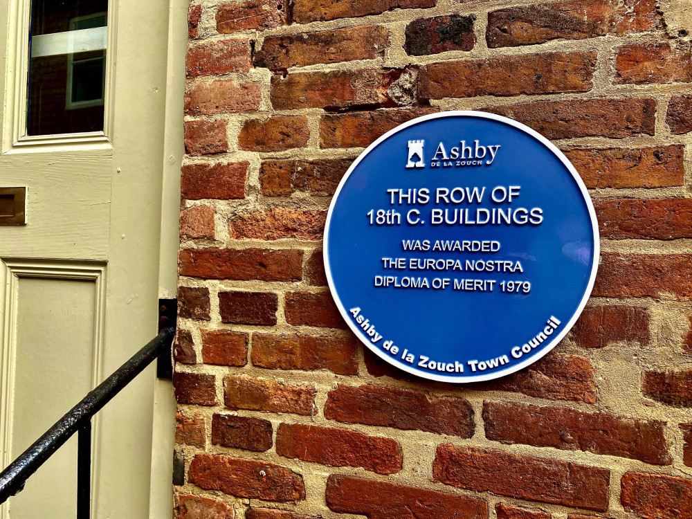 This plaque is sited in Mill Lane Mews. Photo: Ashby Nub News