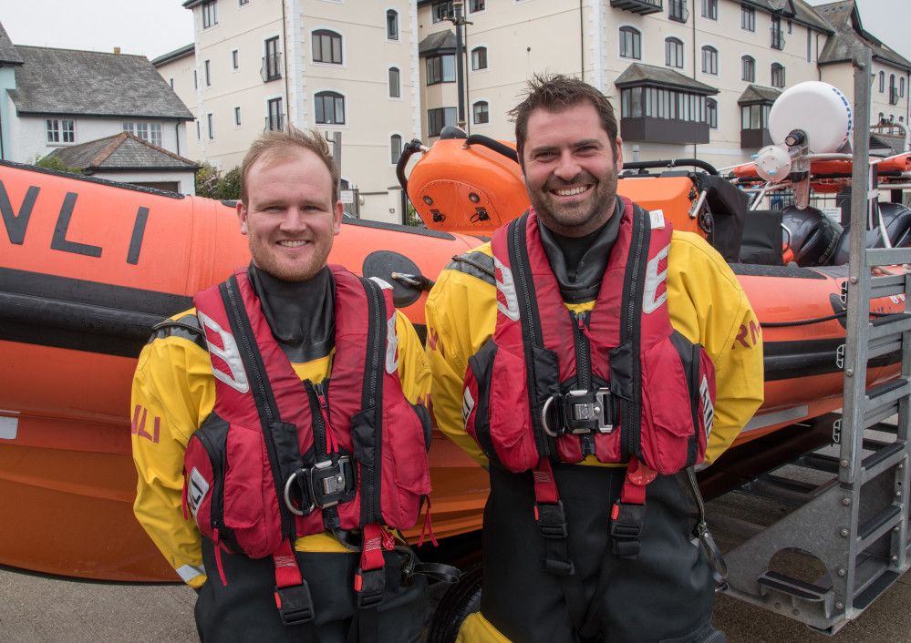 Falmouth locals Lloyd and Cadan pass their assessments and now take command of Robina Nixon Chard. Credit: Simon Culliford.