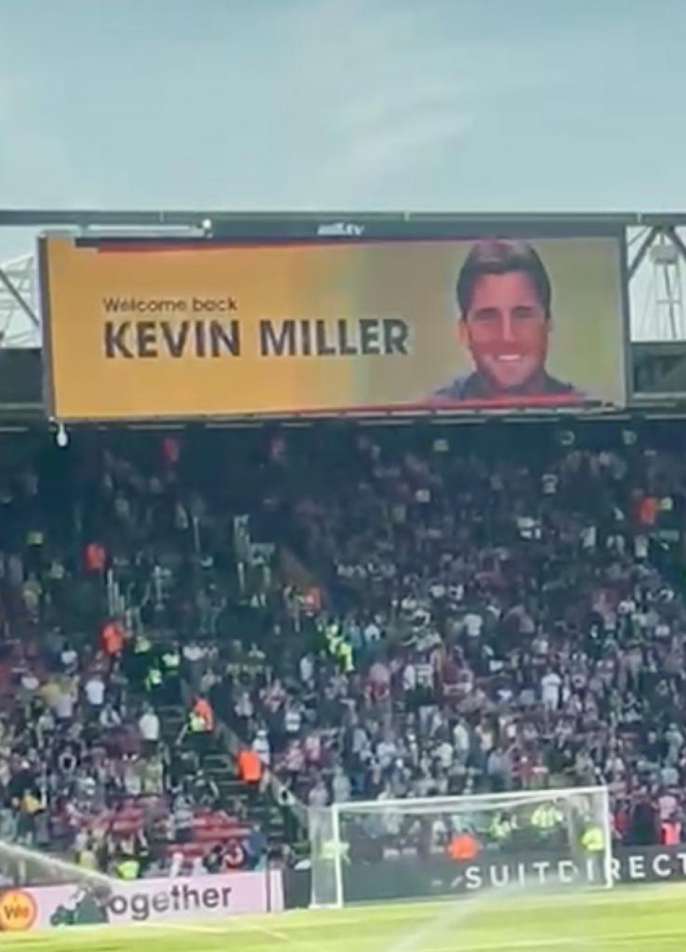 Kevin Miller received VIP treatment in his return to Watford.