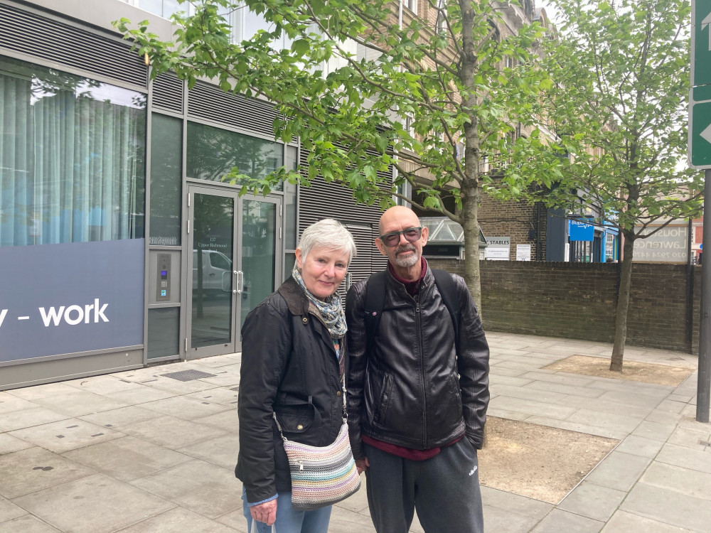 Bernadette Curry (left) and David Sean Robinson (right) have voted for Labour in the Wandsworth local elections (credit: LDRS)