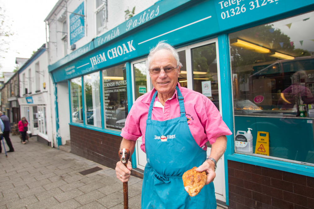 Charlie Choak outside his shop on Killigrew Street. James Dadzitis SWNS.