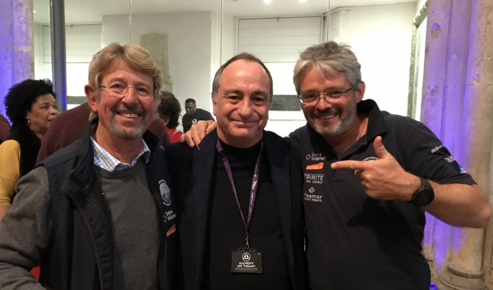 L-R: Guy Rigby, Gareth Strangemore-Jones and David Murray at the UnLtd celebration and award presentation ceremony on April 28, 2022. (Image credit: Gareth Strangemore-Jones)