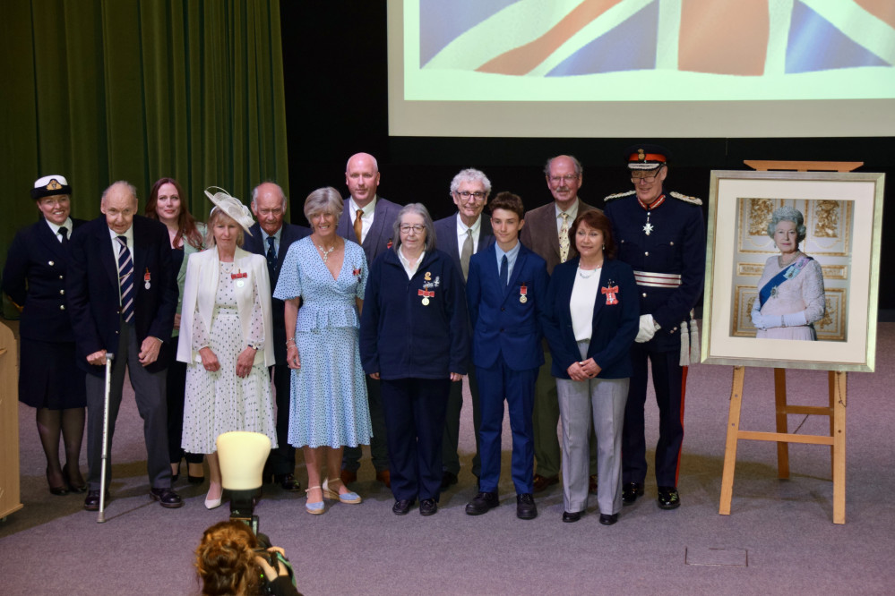 Janet Webber (front row, second from left) with other award recipients (Image: DCC)