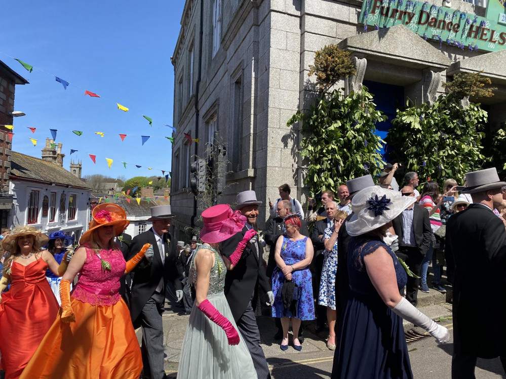 Helston Flora Day Midday Dance 2022. 