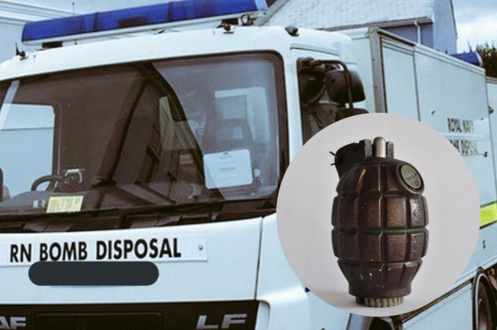 The bomb squad carried out a controlled detonation in Helston yesterday.