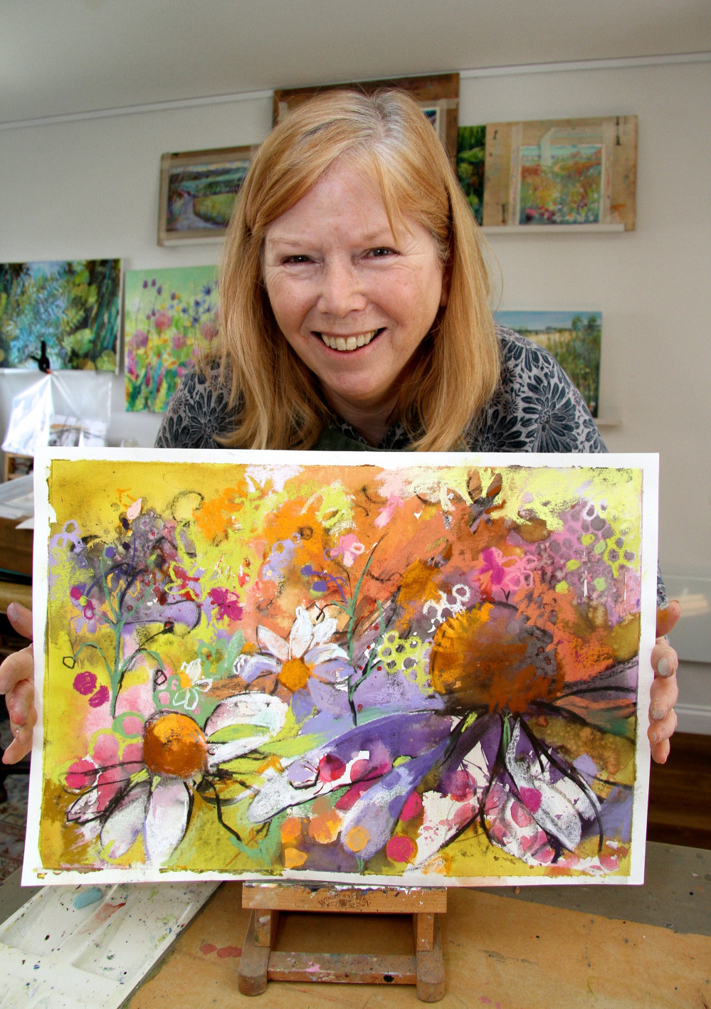 Pastel artist, Judy Tate, is just one of over 100 artists, professional to amateur, from age eight to 90+, who'll be exhibiting their work at Jubilee Hall