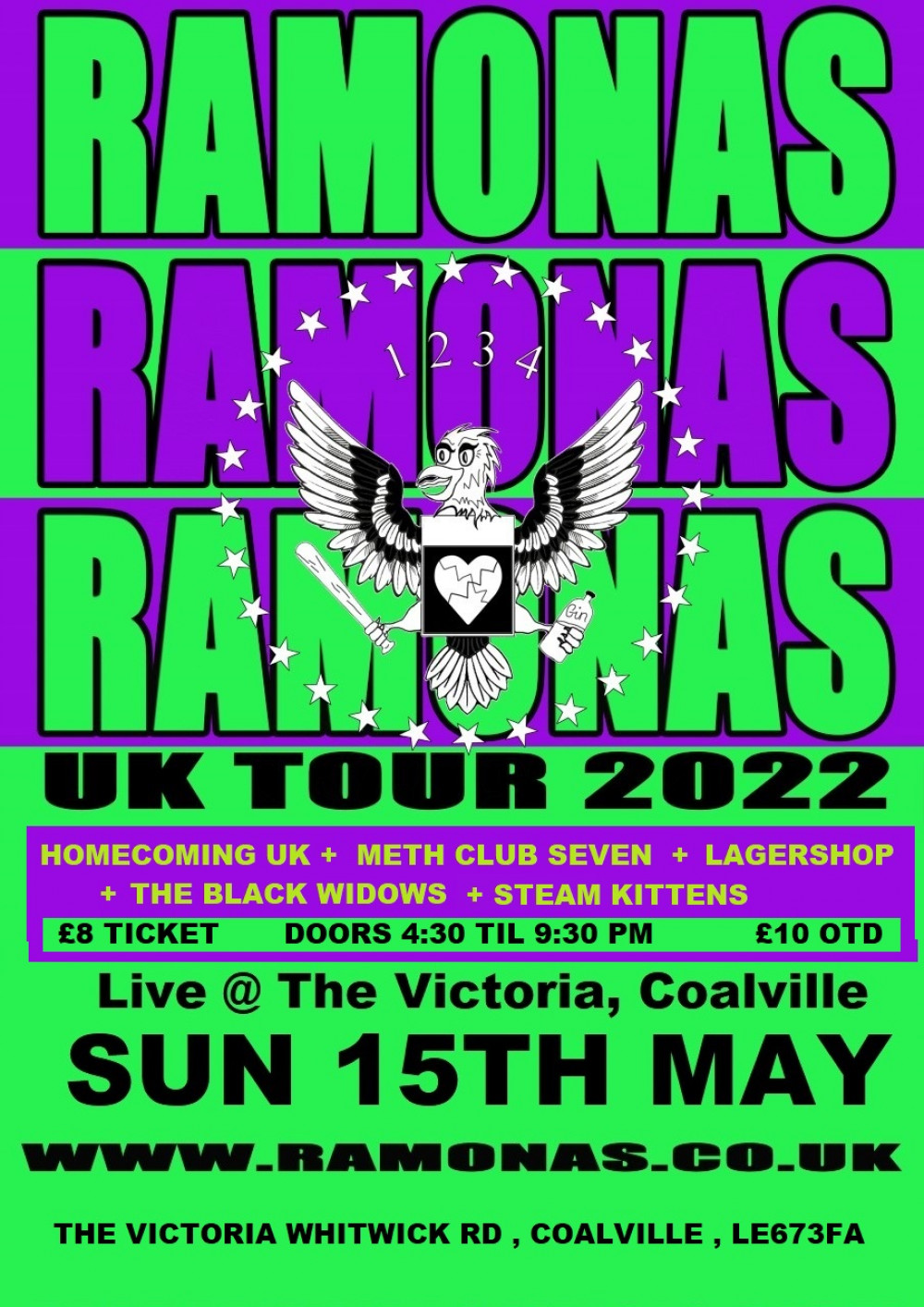 The Ramonas play Coalville on Sunday The Ramonas play Coalville on Sunday