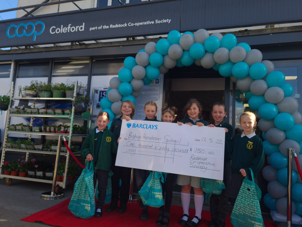 Bishop Henderson School were invited to carry out the official ‘cutting-of the-ribbon’ duty 