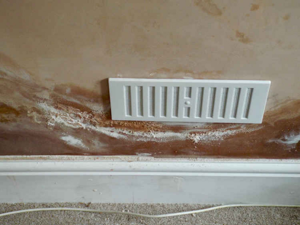 Another example of damp not been dealt with by