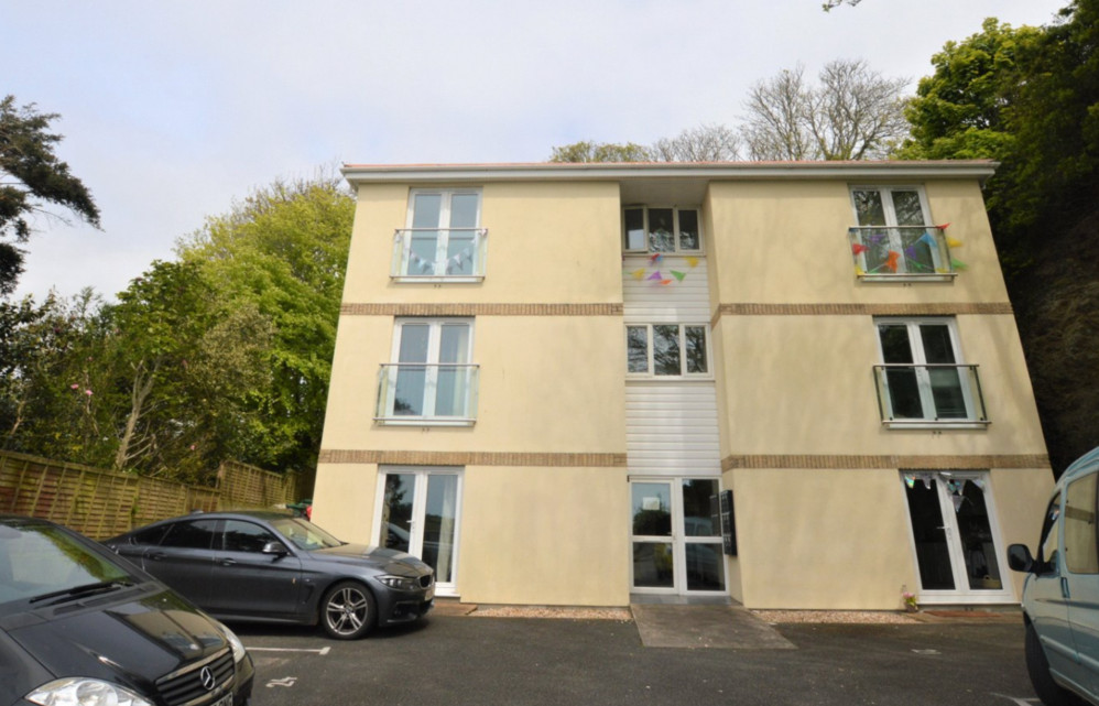 The front of the property. Flora Gardens, Helston.