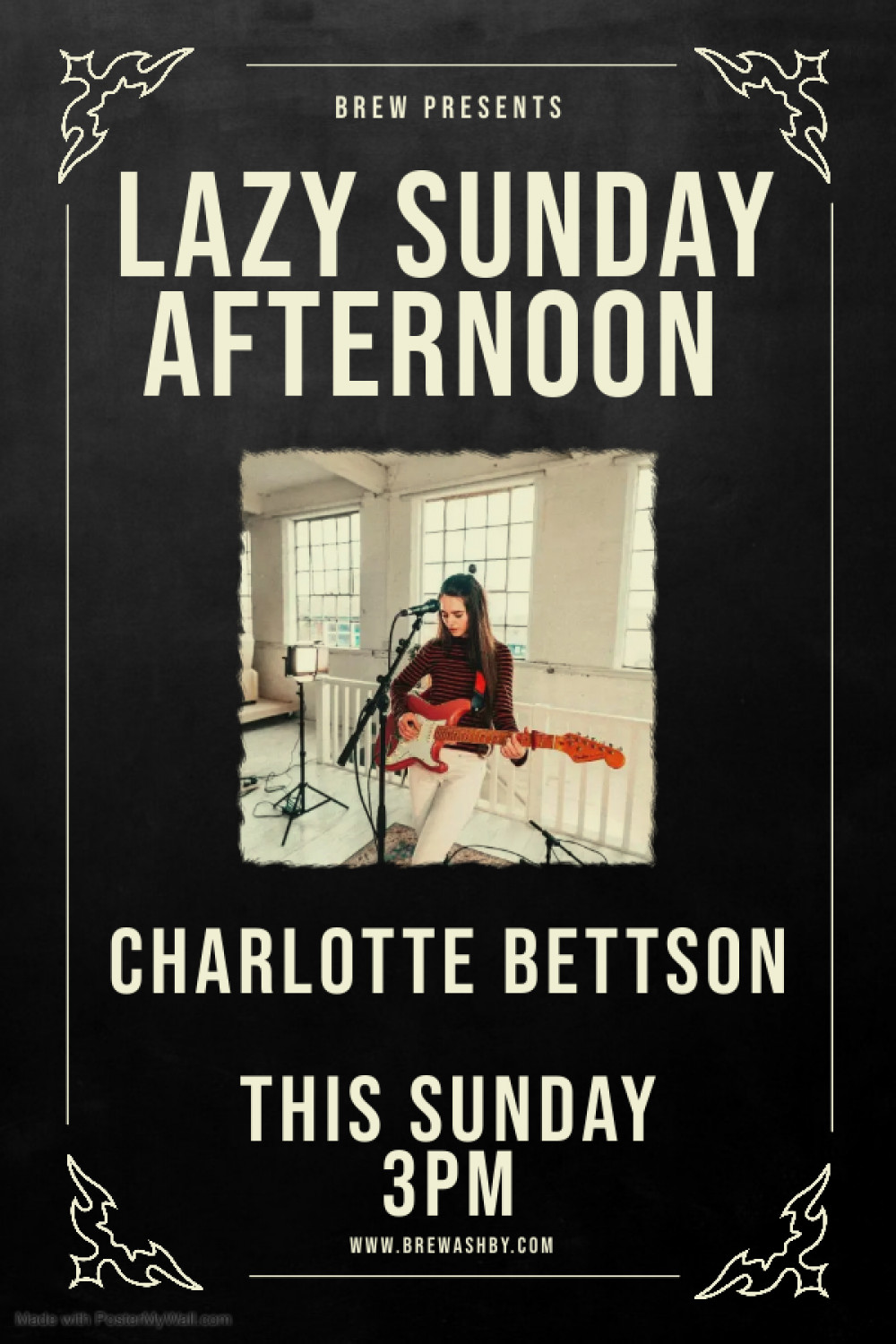 Charlotte Bettson will be at Brew on Sunday