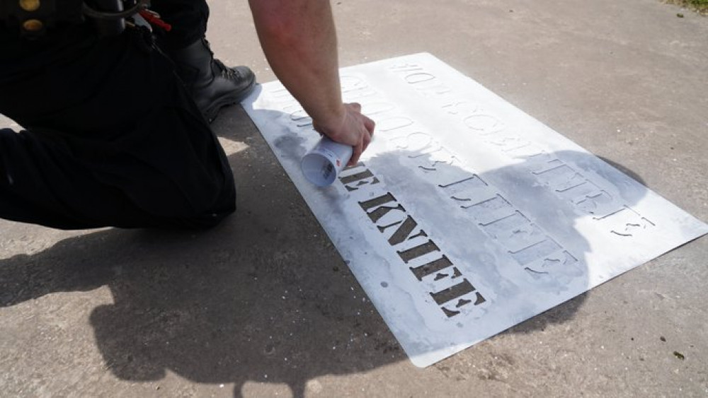 Leicestershire Police officers were in Ashby as part of Operation Sceptre. Photos: North West Leicestershire Police