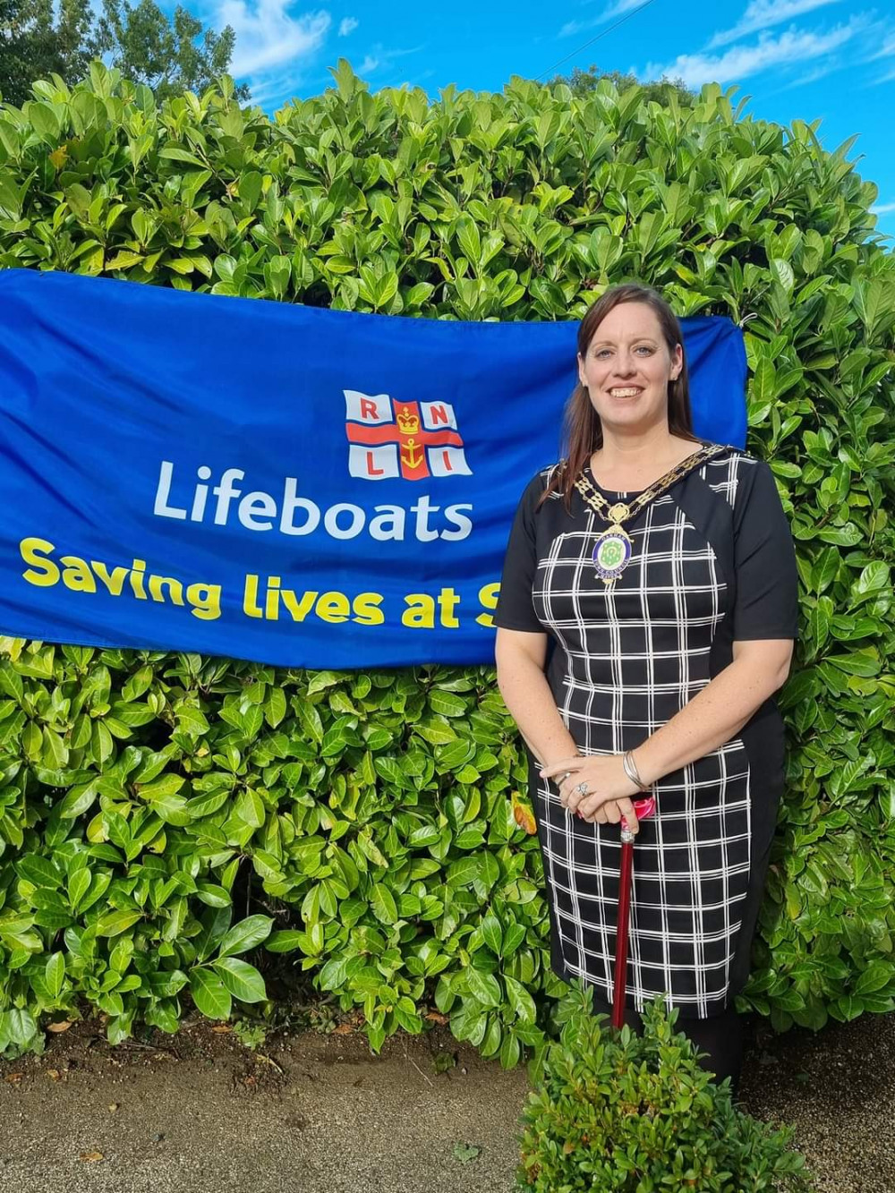 Zoë visiting the RNLI soon after her appointment (image courtesy of Zoë Nealson)