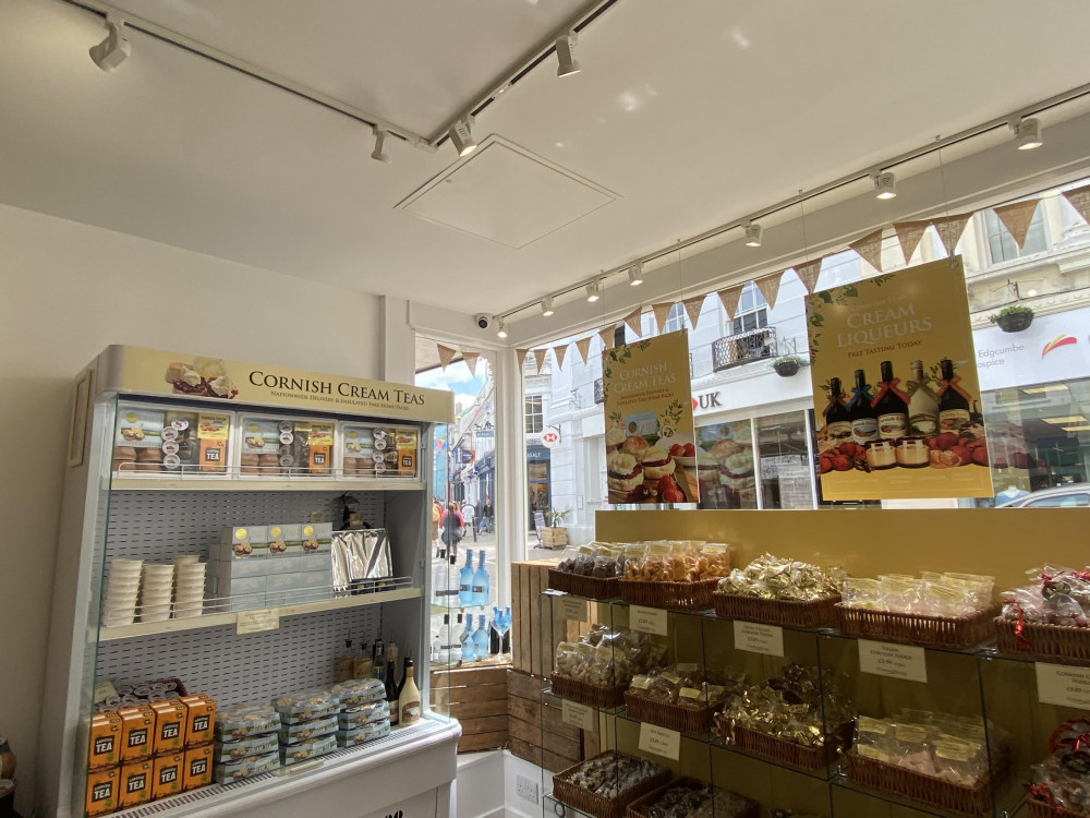 Cornish Cream has opened the doors of its new shop in Falmouth. 