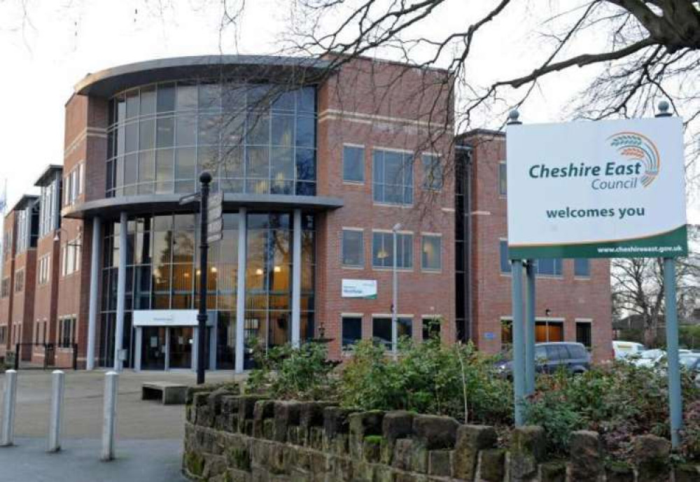 Cheshire East's HQ, Westfields in nearby Sandbach where today's meeting takes place