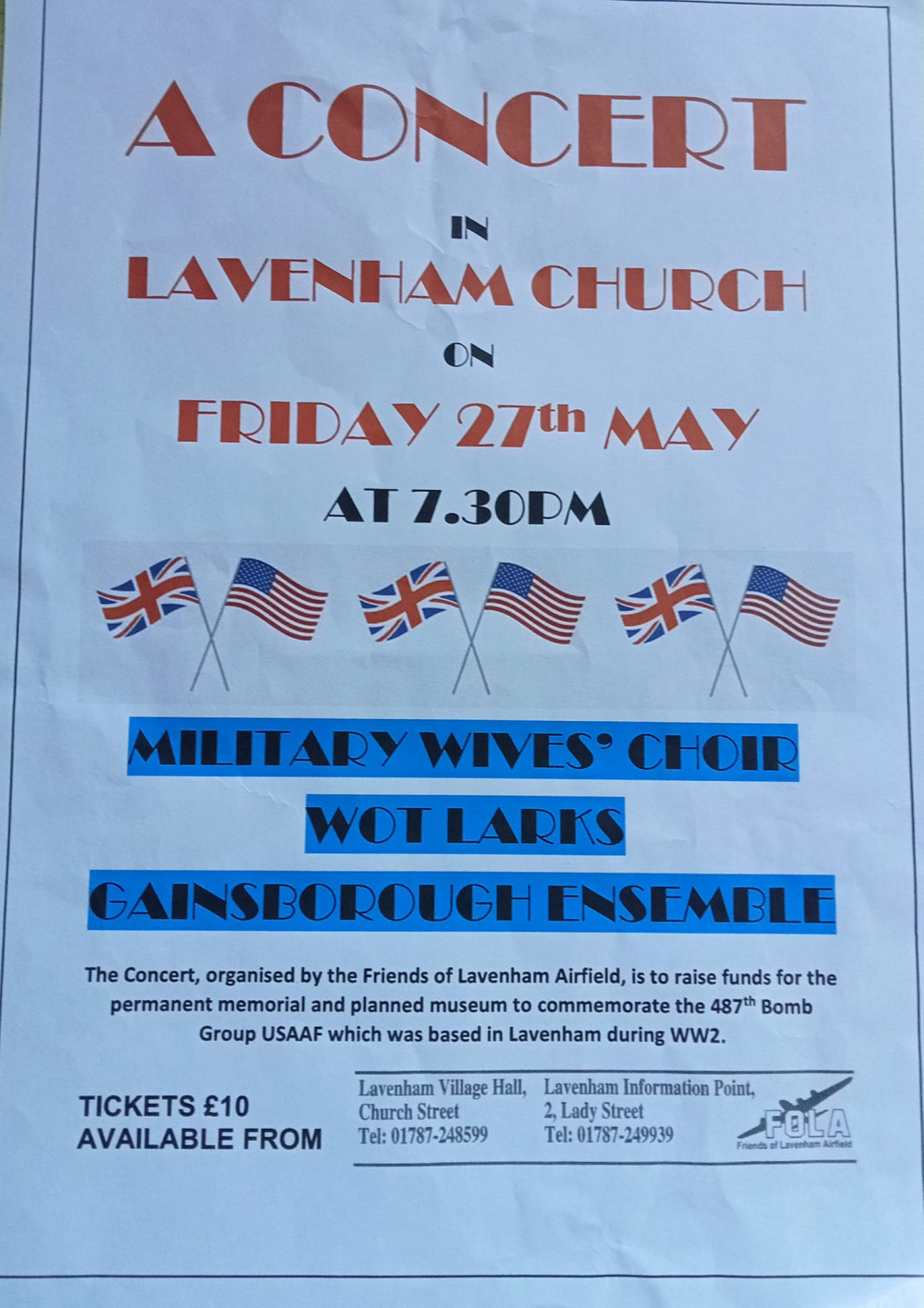 Wattisham Military Wives Choir concert at Lavenham Church